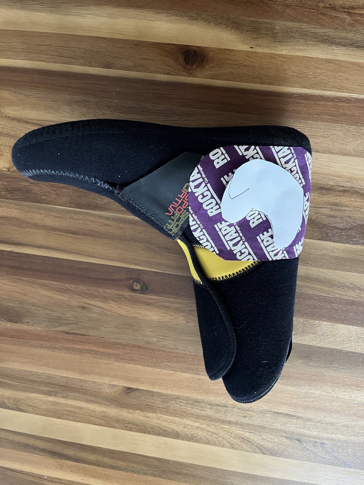 Expedition boot liner with an EVA heel-lock pad template